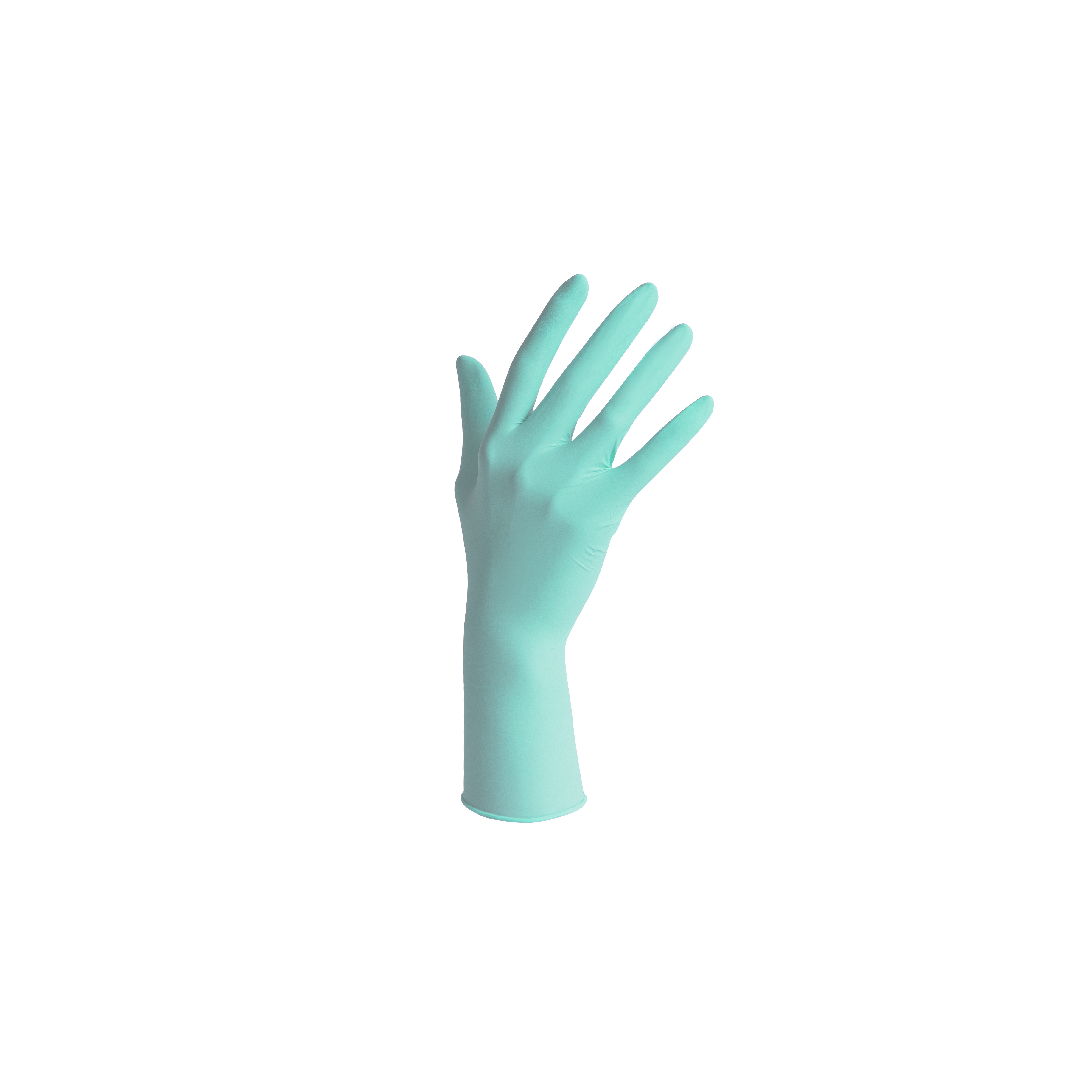 Powder free nitrile gloves Green Medibase